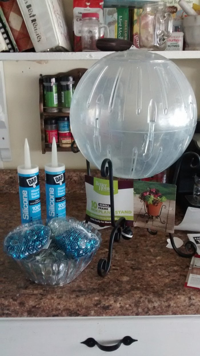DIY gazing ball