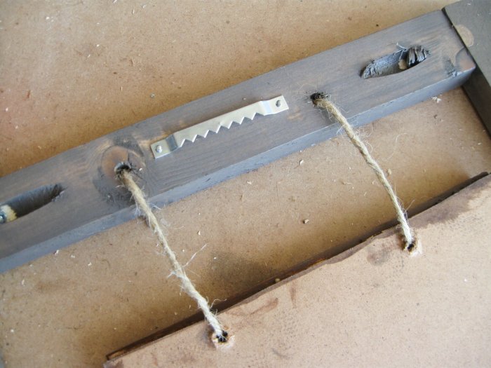 wall hanger on wood frame