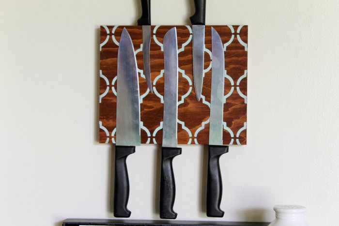 DIY knife block