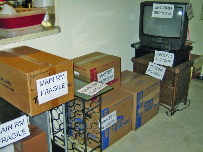 labeled moving boxes