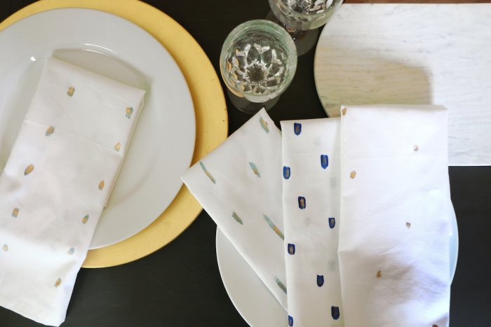 napkins on table