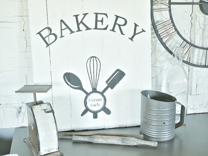 DIY plank wood sign