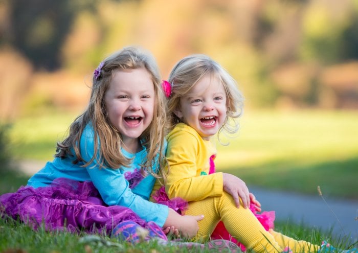 portrait photography of sisters