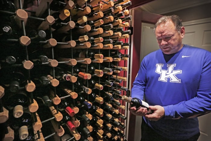 rob qualls in wine closet