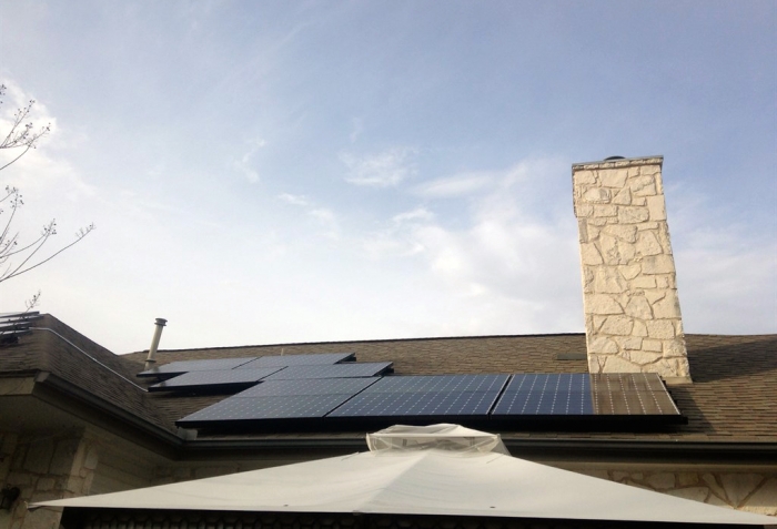 Avoiding damage to the roof was a top priority during this solar system install. (Photo courtesy of Angie's List member Ruben D. of San Antonio)