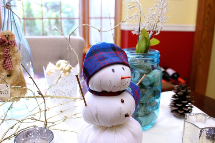 snowman table decor