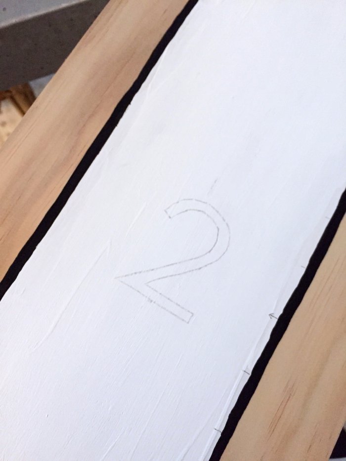 traced stencil number