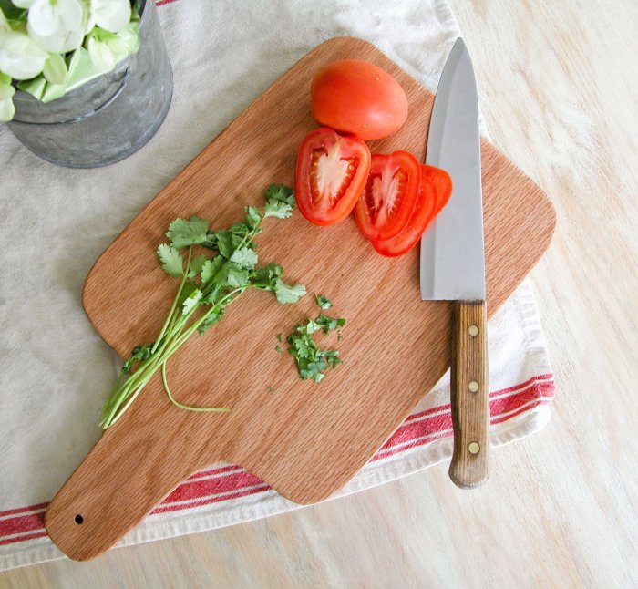 farmhouse-style cutting board