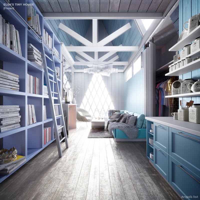 Elsa's tiny house interior