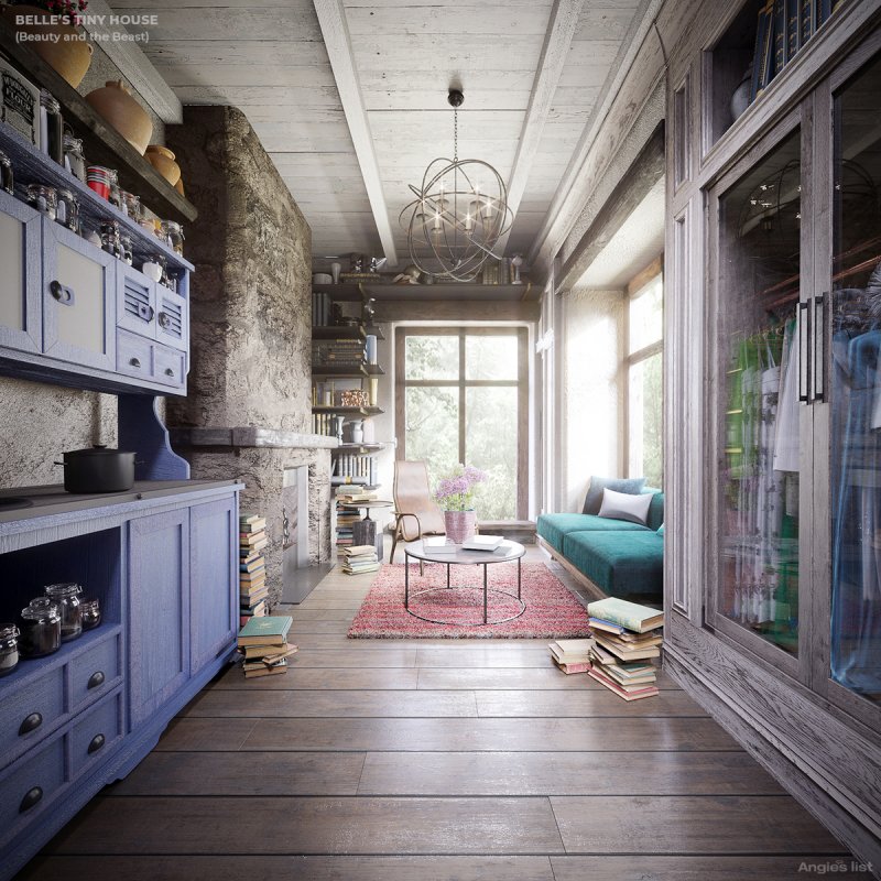 Belle's tiny house interior
