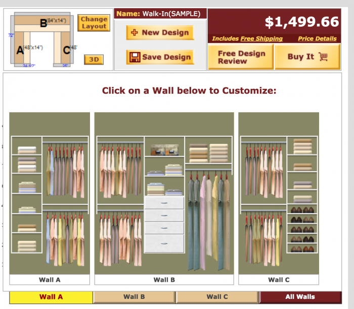 Ing Diy Custom Closets Angie S List Easyclosets Design Tool