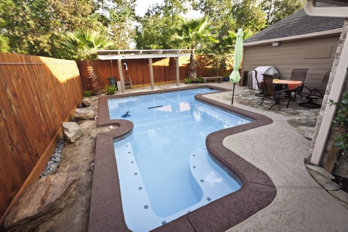 Small backyard pool