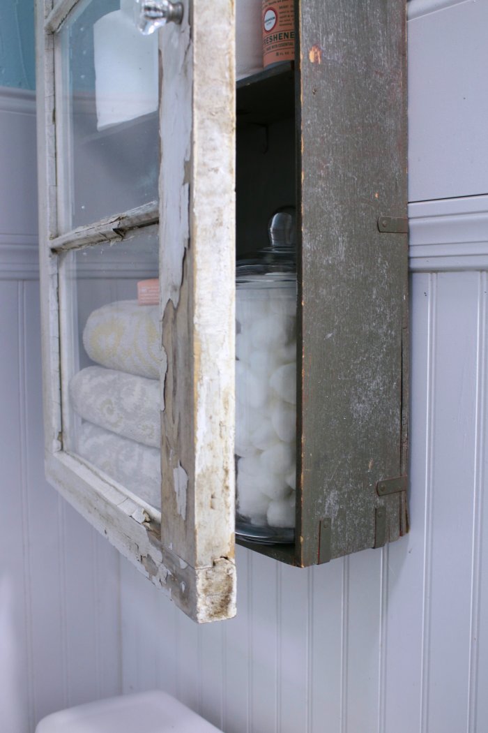 The OOK ensures the cabinet sits flush against the wainscoting. (Photo courtesy of Lolly Jane)