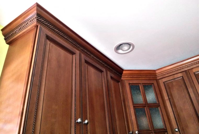 How Much Does Crown Molding Cost Angie S List Crown Molding Rope Kitchen Cabinets