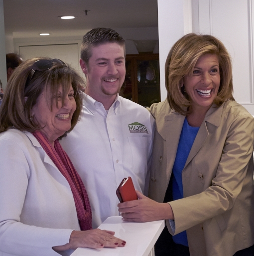 Hoda Kotb with mother Sami and Moss Building & Design