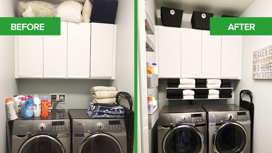 Laundry Room Refresh: Condo Laundry Room Wash-Out to Modern Masterpiece ...