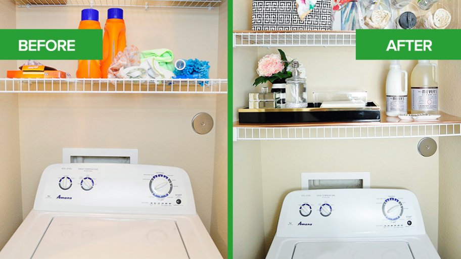 Apartment Laundry Room Refresh Gets A Pop Of Color Angie S List Laundry Room Refresh Apartment Gets A Pop Of Color