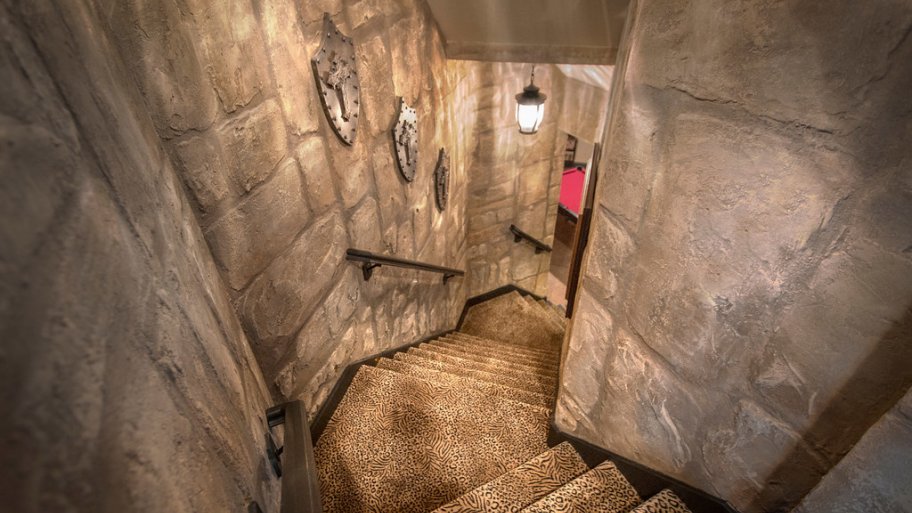 Faux stone stairway by Silver Crow Studios