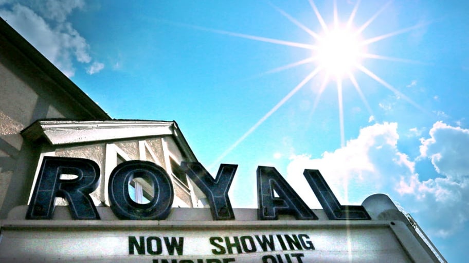 marquee at royal movie theater in danville indiana