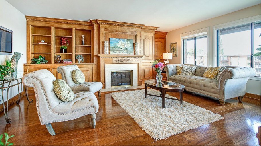 Staged living room