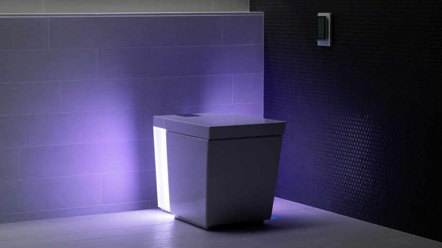 Kohler Numi toilet with purple ambient light