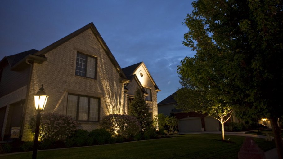 Who Should Install An Outdoor Lamp Post Angie S List Outdoor Lighting Lamp Post In Front Of Home