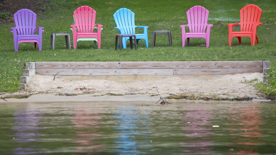 beach chairs at a beach