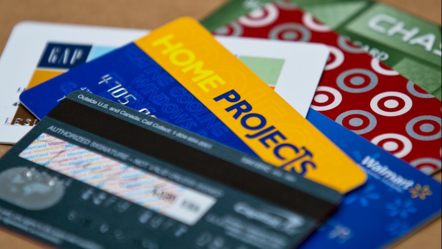 stack of credit cards