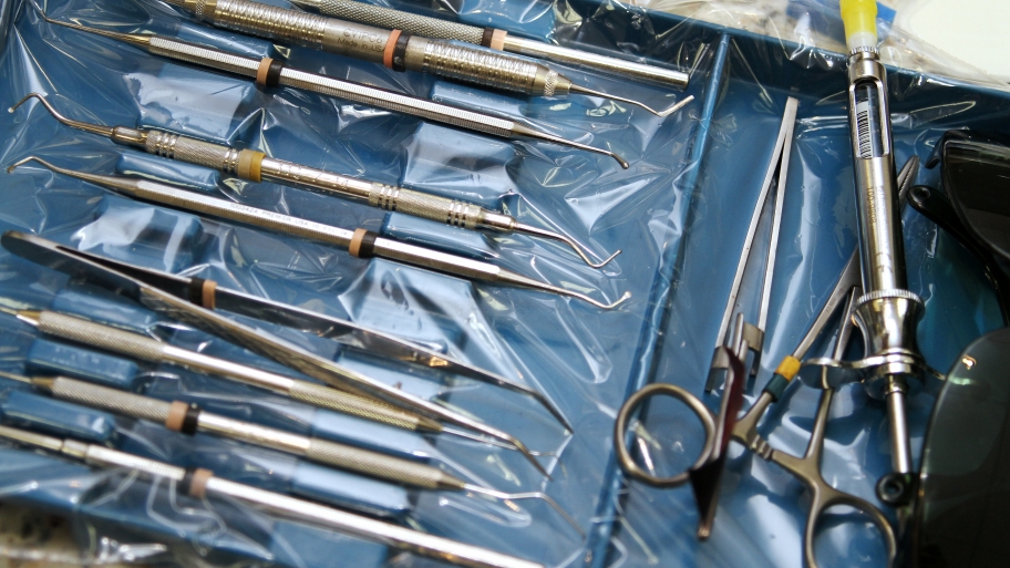 An array of dental tools