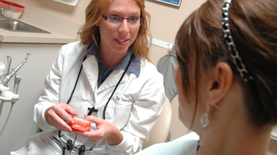 dentist with a patient
