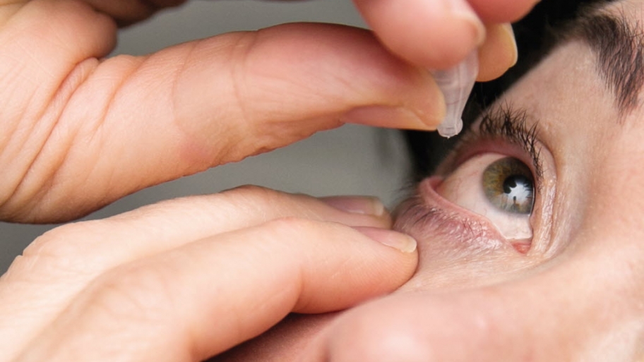 Eye drop application