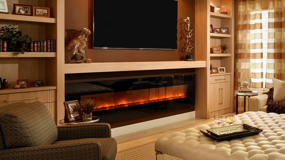 Electric Fireplace Built In Wall