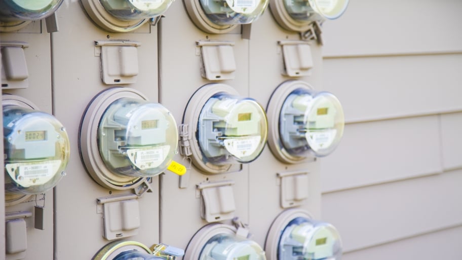10 Energy Saving Tips To Save Money On Your Electric Bill Angie S List Multiple Electrical Meters On Exterior Wall