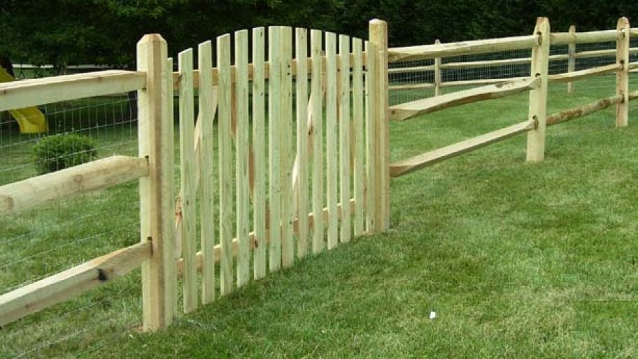 an unfinished fence