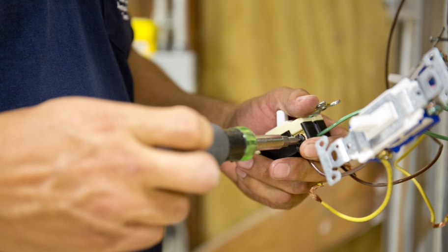 electrician at work