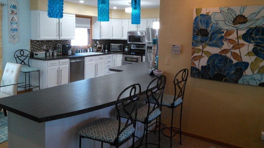 Kitchen Color Palettes A Practical Guide Angie S List Kitchen Color Palettes A Practical Guide With Blue Paint And Light Fixtures