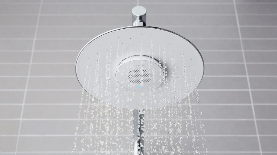 kohler moxie shower head in use