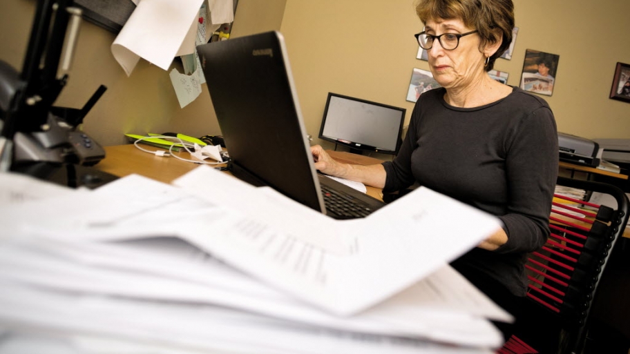 Insurance paperwork being reviewed
