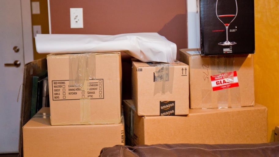 Boxes ready for moving