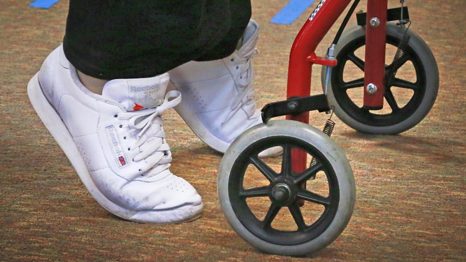 senior citizen in nursing home