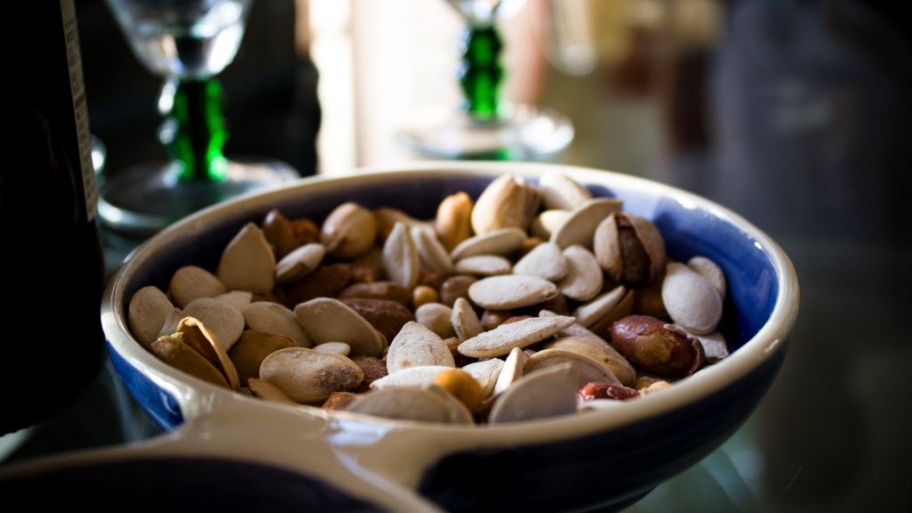 bowl of pistachios