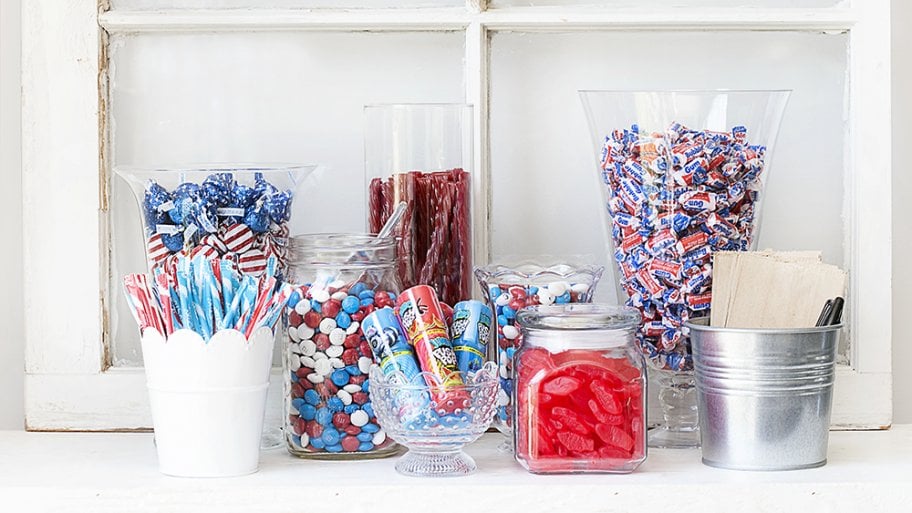 patriotic candy buffet