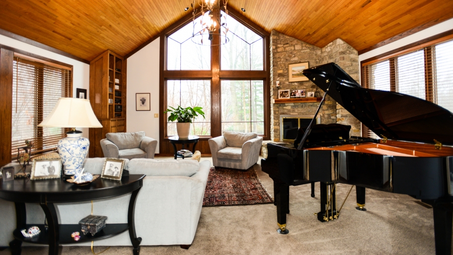 room with piano