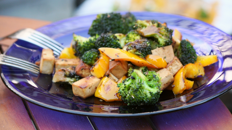 vegan meal on a plate