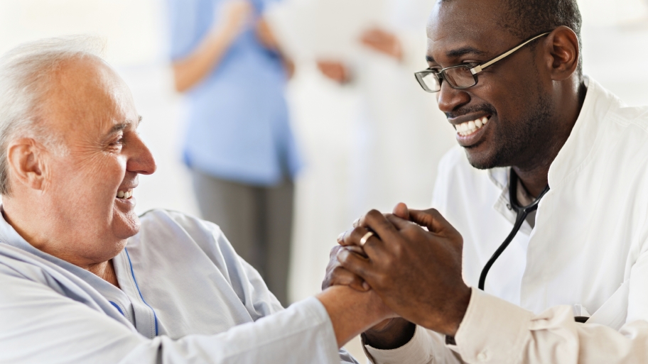 primary care doctor consults patient