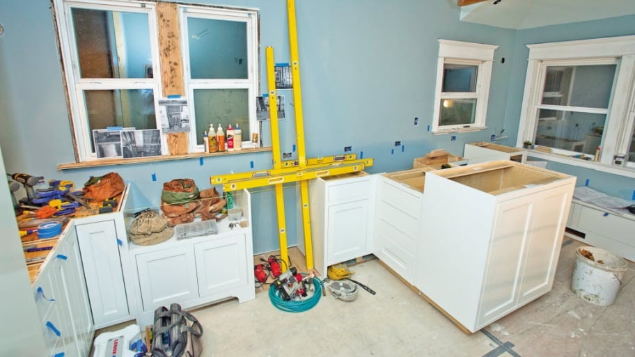 Remodeling project in progress