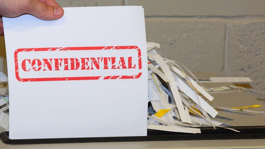 paper shredding confidential documents