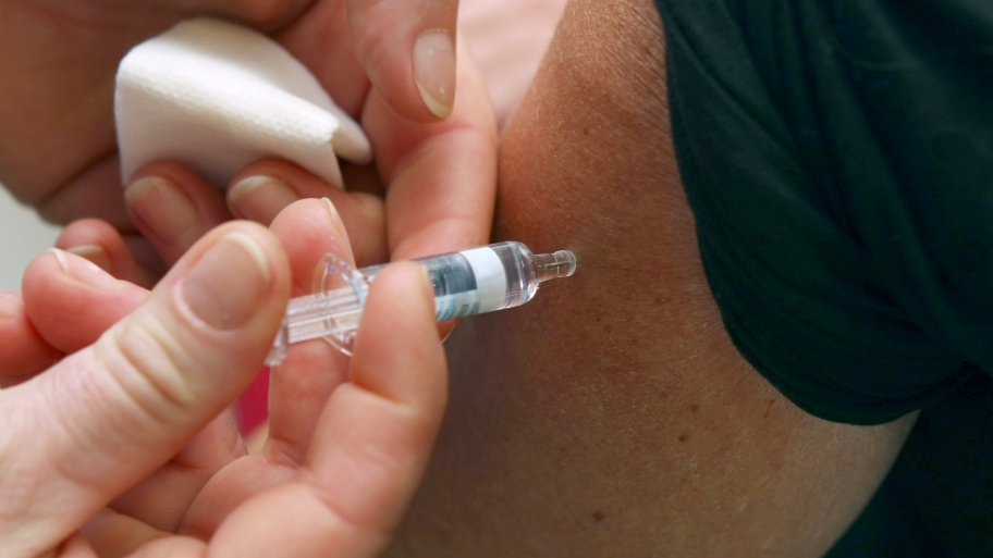 person getting a vaccination