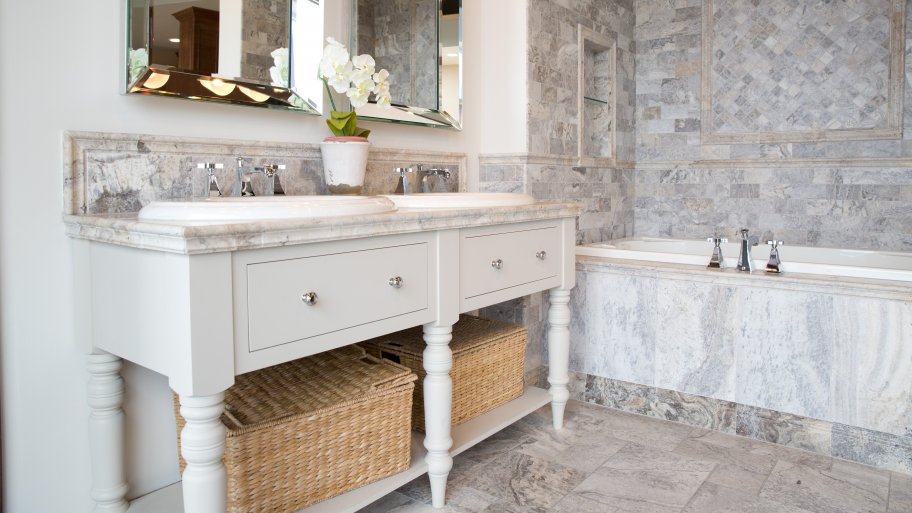 How To Make A Small Bathroom Look Ger Angie S List How To Make A Small Bathroom Look Ger With Double Vanity And Tile Surround Tub