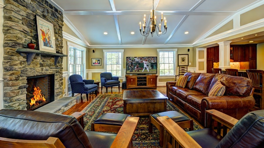 Home Remodeling Projects To Do Before The Holidays Angie S List Living Room Stone Fireplace